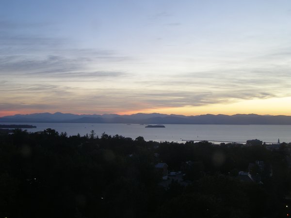 Burlington sunset on Friday, September 25, 2026 at 7:13 PM EDT
