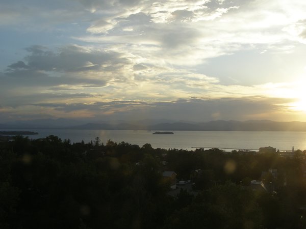 Burlington sunset on Saturday, September 26, 2026 at 6:18 PM EDT