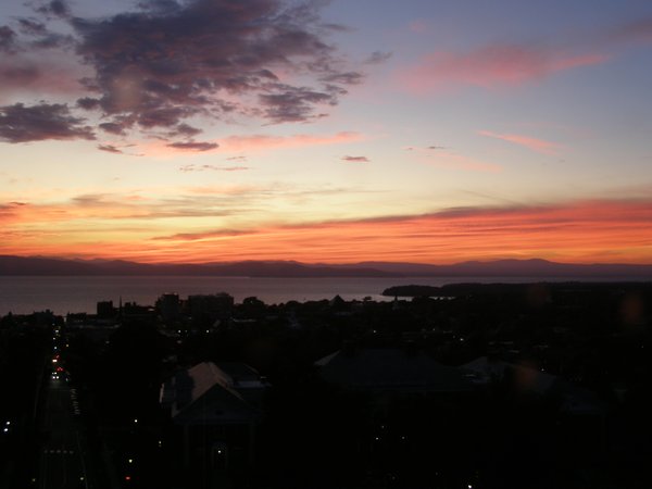 Burlington sunset on Saturday, September 26, 2026 at 7:13 PM EDT