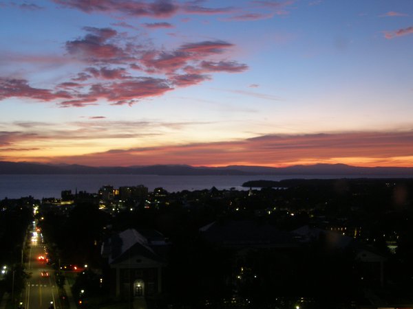 Burlington sunset on Saturday, September 26, 2026 at 7:18 PM EDT