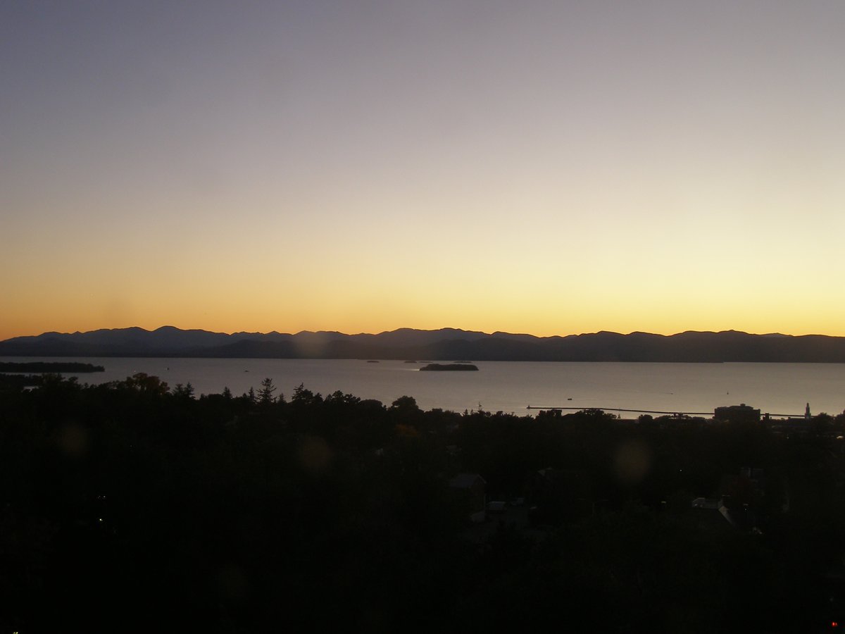Left view, Burlington sunset on Saturday, October 3, 2026