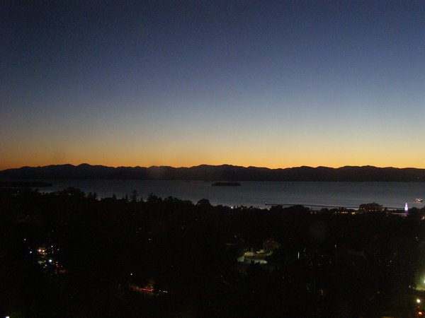 Burlington sunset on Saturday, October 3, 2026 at 7:28 PM EDT
