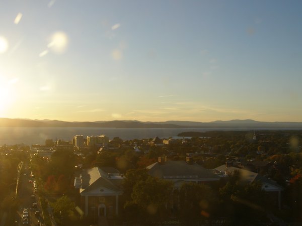 Burlington sunset on Tuesday, October 6, 2026 at 6:13 PM EDT