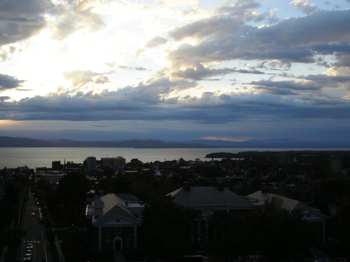 Right view, Burlington sunset on Wednesday, October 7, 2026
